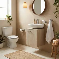 CORONA - Combo Sanitario Ecoline + Mueble + Lavamanos + Accesorios