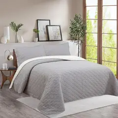 JUST HOME COLLECTION - Quilt Bicolor Beige