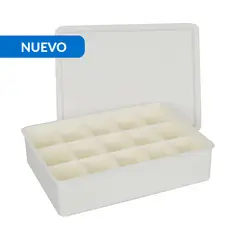 JUST HOME COLLECTION - Organizador 24x7.5x32 cm Blanco