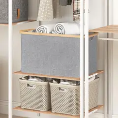 JUST HOME COLLECTION - Canasto 54x33x33 cm Gris