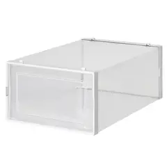 JUST HOME COLLECTION - Pack de 12 Unidades Cajas de Zapatos 33.4x14x23 cm Blanco