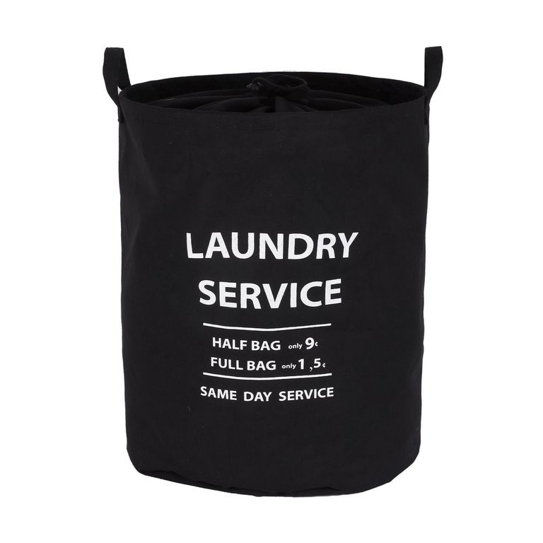 Cesto de ropa 40x50x40 cm 80 l Negro