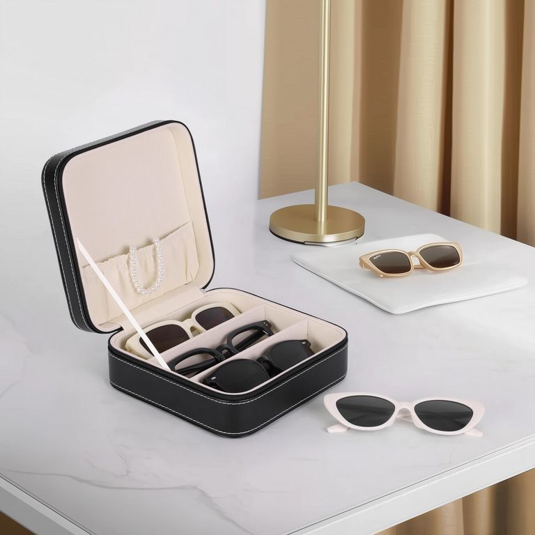 Caja de Organizador de Lentes 18x7.5x18 cm Negro