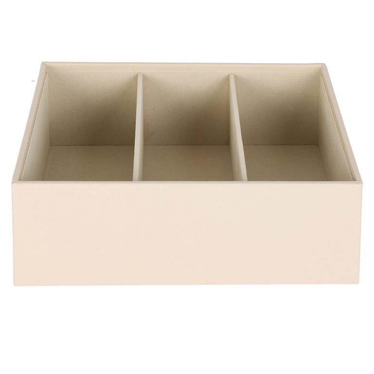Caja de Organizador de Lentes 24.5x9x18.5 cm Beige