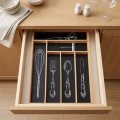 JUST HOME COLLECTION - Organizador de cubiertos bambú