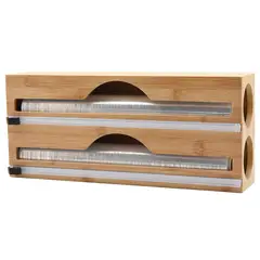 JUST HOME COLLECTION - Caja 2 papel aluminio/film con cuchillo