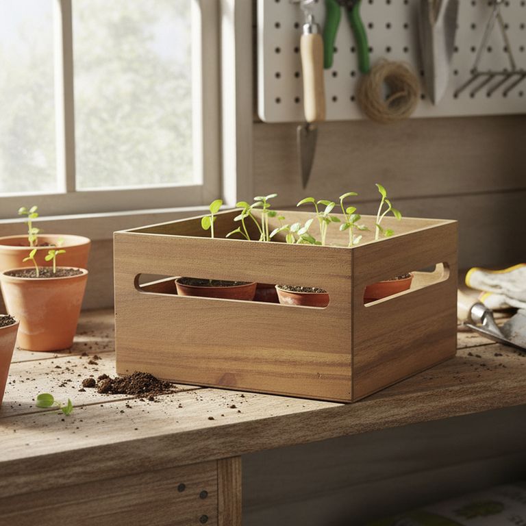 Caja 27.3x14.6x25.4 cm 10.1 l Madera