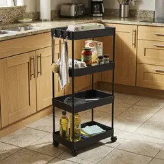 JUST HOME COLLECTION - Carro 40x83.8x22 cm Negro