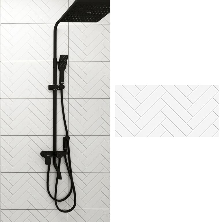 Cerámica 30x60 cm Herring Blanco 1.62 m2