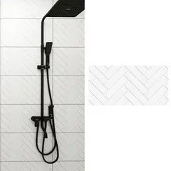 HOLZTEK - Cerámica 30x60 cm Herring Blanco 1.62 m2