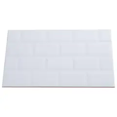 HOLZTEK - Cerámica 25x40 cm Brick Blanco 1.5 m2
