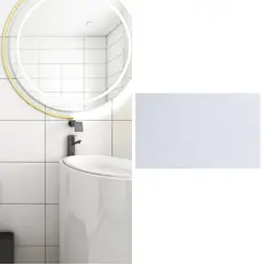 HOLZTEK - Cerámica 25x40 cm Blanca Brillo Blanco 1.5 m2