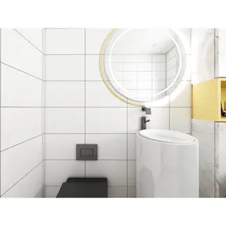 HOLZTEK - Cerámica 25x40 cm Blanca Brillo Blanco 1.5 m2