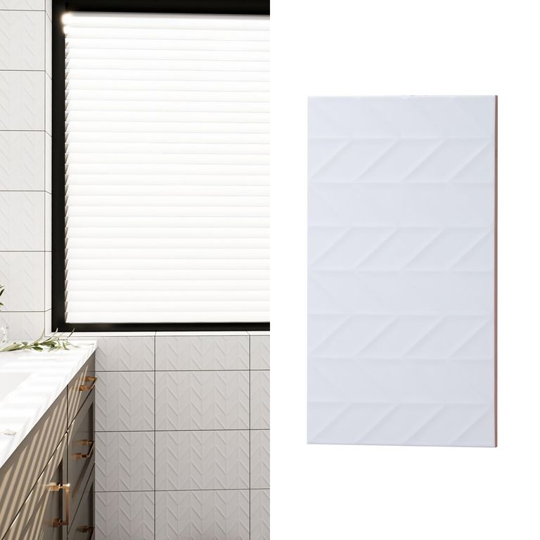 Cerámica 25x40 cm Flecha Blanco 1.5 m2