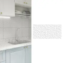 HOLZTEK - Cerámica 30x60 cm Quadro Relieve Blanco 1.62 m2