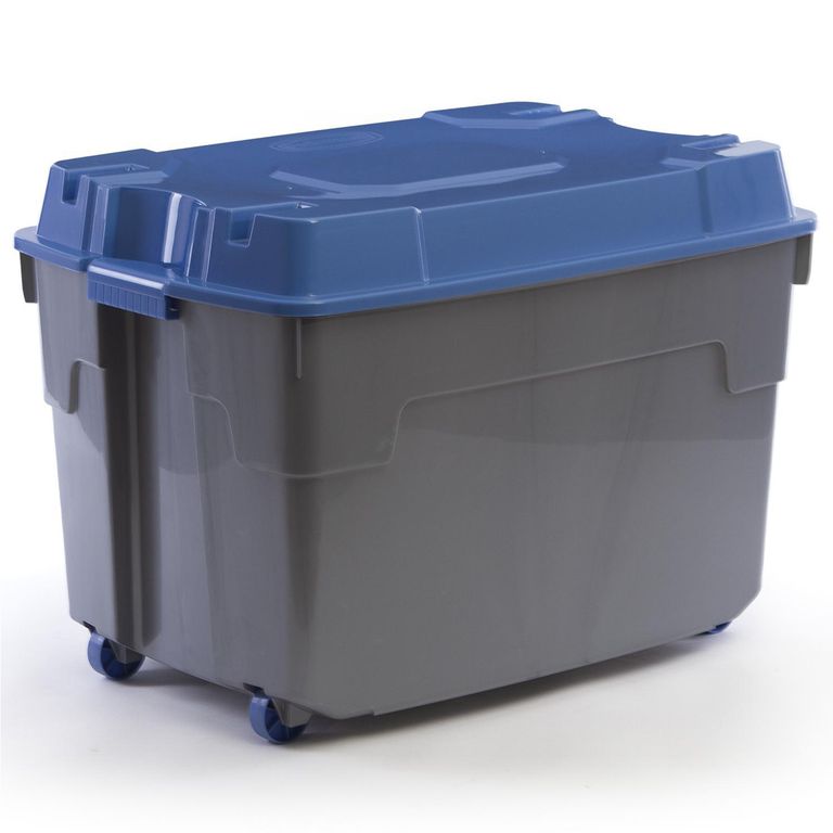 Caja 76x53.5x51.5 cm 112 l Gris, Azul
