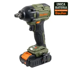 BAUKER - Llave Impacto Inalámbrico 20 V Brushless sin Batería
