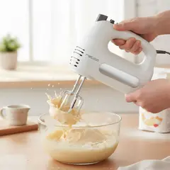 RECCO - Batidora De mano 300 W Blanco RBA-300