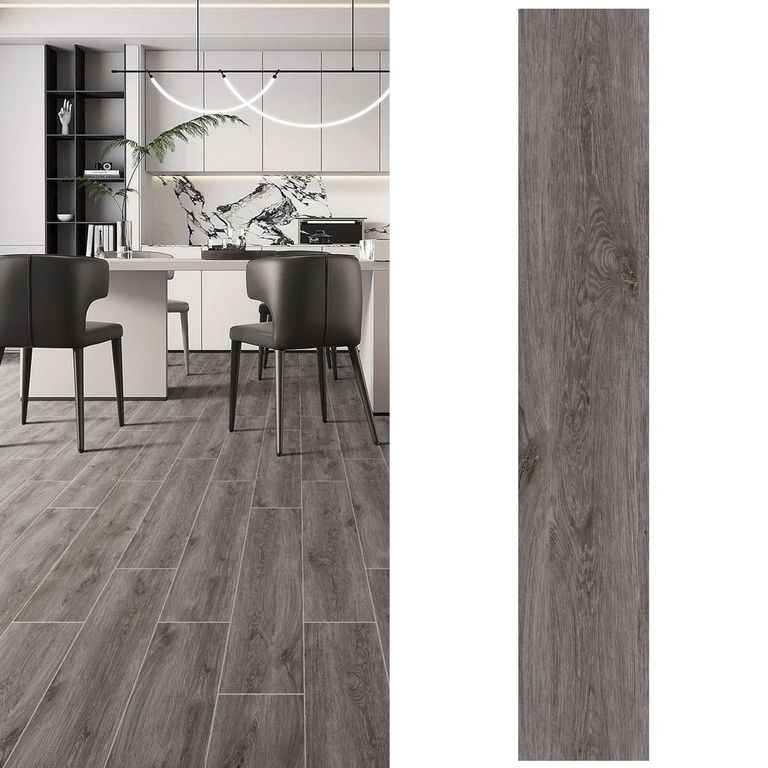 Porcelanato 20x120 cm Copenhague Gris 1.2 m2
