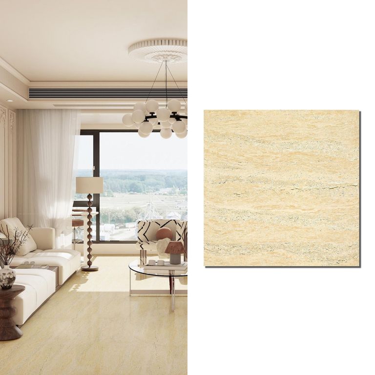 Porcelanato 60x60 cm Travertino Pulido Beige 1.44 m2