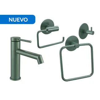 SENSI DACQUA - Grifo + accesorios X3 Macarrón turquesa