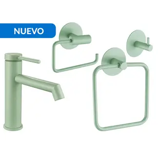 SENSI DACQUA - Grifo + accesorios X3 Macarrón menta