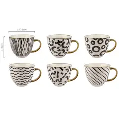 JUST HOME COLLECTION - Mug 420 ml Porcelana Diseños variados Blanco