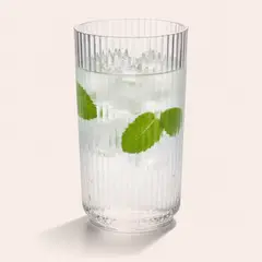 JUST HOME COLLECTION - Vaso Alto de Acrílico 480 ml Transparente