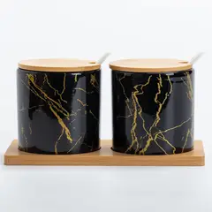 JUST HOME COLLECTION - Set 2 Frascos Cerámica 230 ml