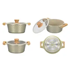 JUST HOME COLLECTION - Olla de Aluminio 24 cm 3970 ml Verde Diamond