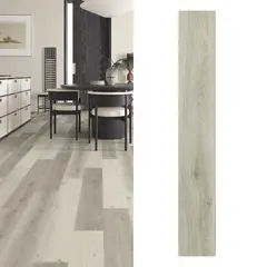 HOLZTEK - Piso Vinílico SPC 3.2 mm 18.2x122 cm Beach Café Claro 3.11 m2