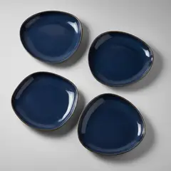 JUST HOME COLLECTION - Set Bowl 510 ml 4 Piezas Cerámica Azul