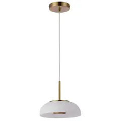 JUST HOME COLLECTION - Lampara Colgante Sintra Luz Led Blanco Dorado 23cm