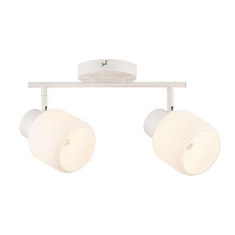 Barra Hive 2 Focos Hierro Blanco