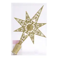 DEAR SANTA - Tope de árbol estrella dorada 29 cm