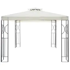 JUST HOME COLLECTION - Pérgola Panel Doble Natural Poliéster 300x300x270 cm