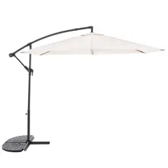 JUST HOME COLLECTION - Quitasol Lateral Aluminio 3x2.5 metros Natural