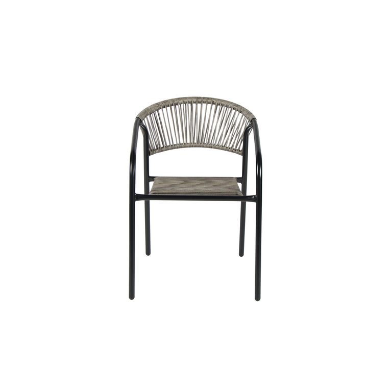 Silla para Terraza Rattan Sintético Guadalajara Gris 74x54x63 cm