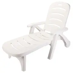 JUST HOME COLLECTION - Reposera Polipropileno Blanco