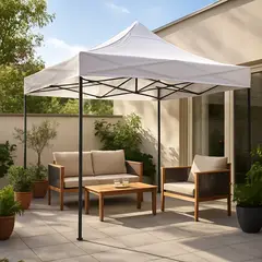 JUST HOME COLLECTION - Toldo Plegable 3x3 metros Blanco