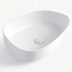 SENSI DACQUA - Lavamanos Forma Otra Cerámica 47.5x13x36.5 cm Blanco mate