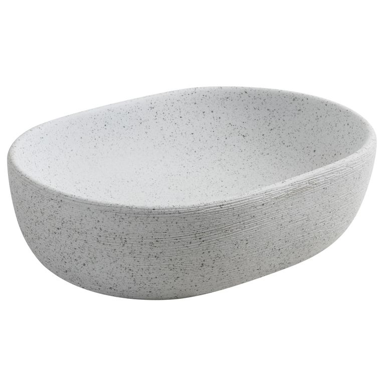 Lavamanos Forma Ovalada Cerámica 46x13x33.2 cm Blanco