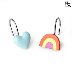 JUST HOME COLLECTION - Set de 12 Ganchos Rainbow
