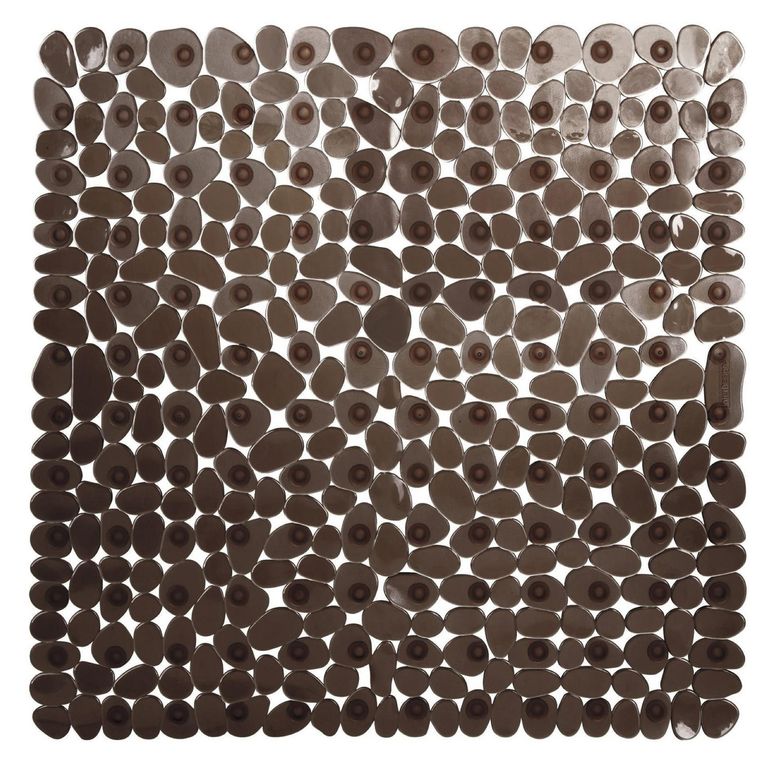 Piso Antideslizante Pebbles 53x53 cm PVC Grafito