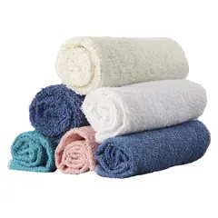 CASA BONITA - Set de Toallas Visita 290 gr Algodón 30x30 cm Multicolor