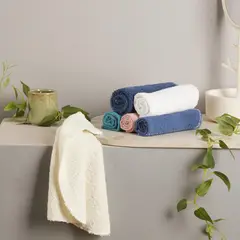 CASA BONITA - Set de 6 Toallas Visita 290 gr Algodón 30x30 cm Multicolor