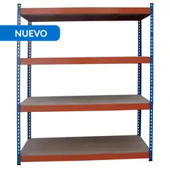 FIXSER - Estante 4 Nivel(es) 160x183x60 cm Naranja, Azul
