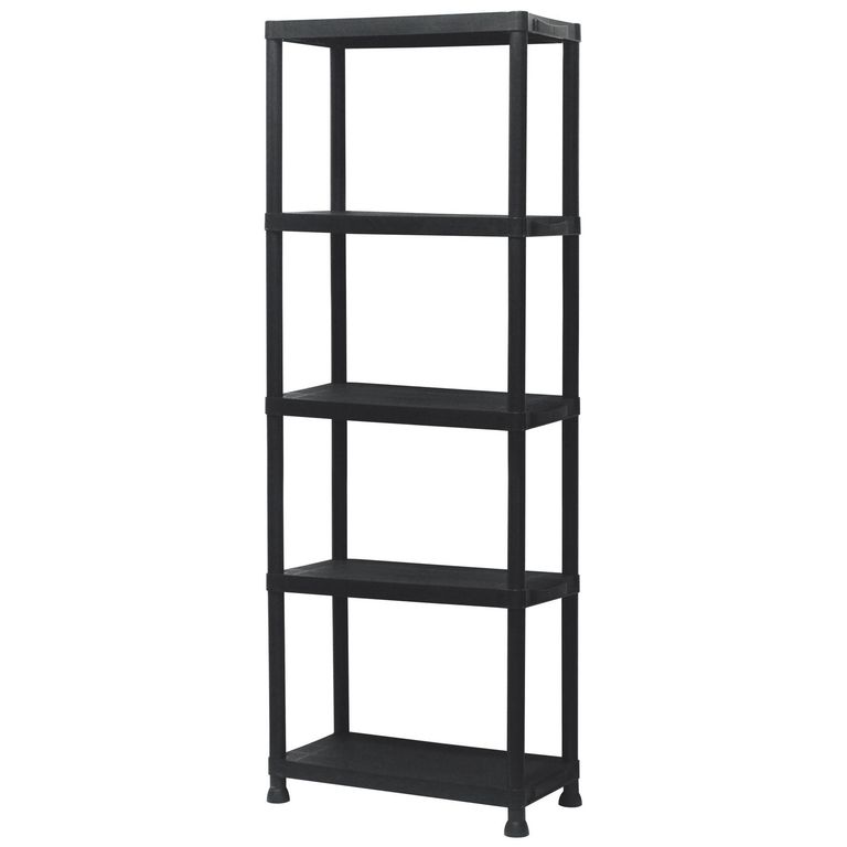Estantería Polipropileno 5 Nivel(es) 61x171x31 cm Negro