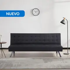 undefined - Futón Harry Negro 179x78x76 cm