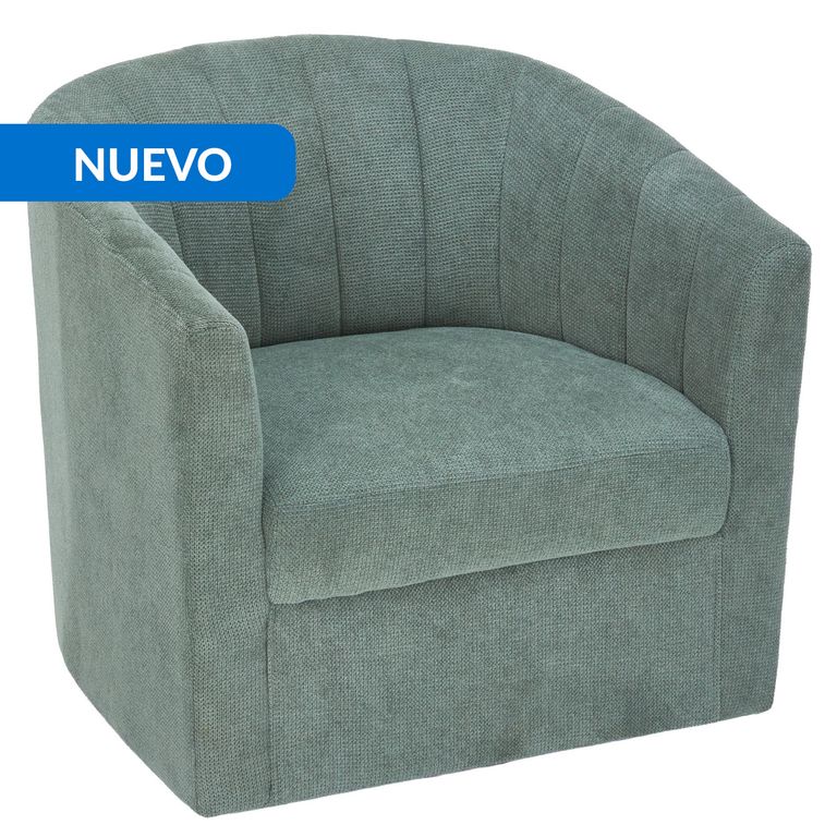 Poltrona Giratorio 360º 1 cuerpo Gloria 75x71x71 cm Verde